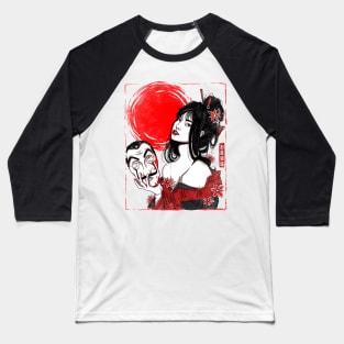 Kabuki Tokyo Japan Style Baseball T-Shirt